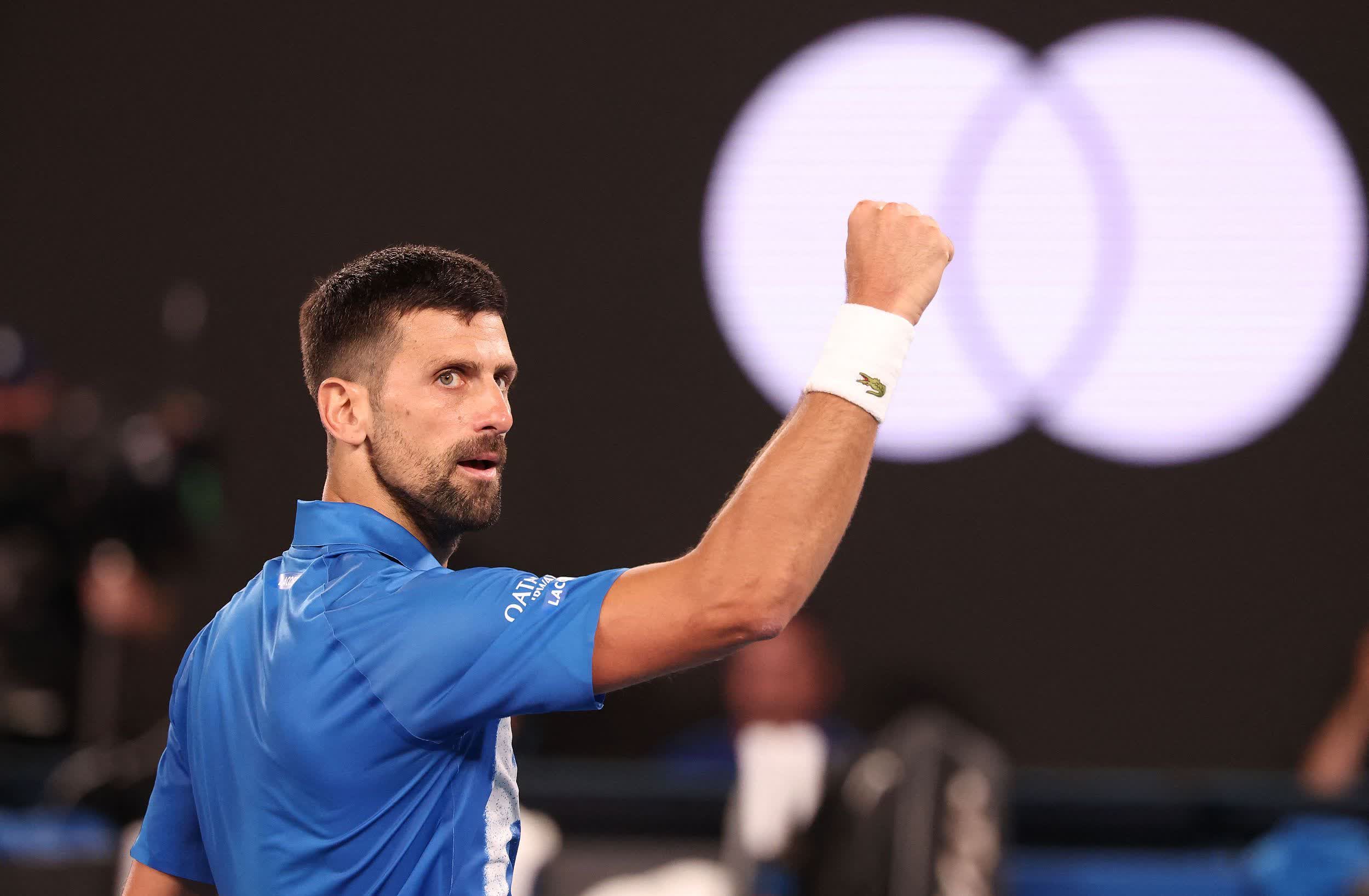 澳网力克年终总决赛，德约科维奇带队取胜